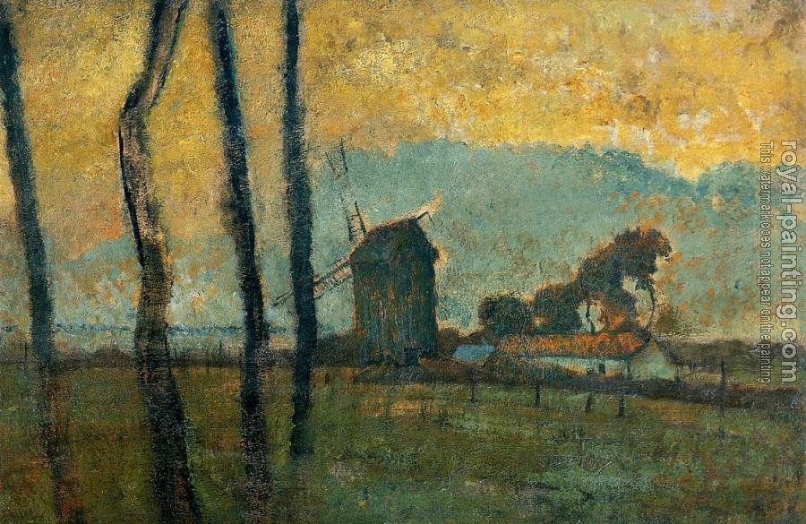 Edgar Degas : Landscape at Valery sur Somme